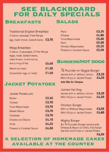 Sara's Tearooms Menu 2011 - Page 2