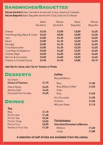 Sara's Tearooms Menu 2011 - Page 4